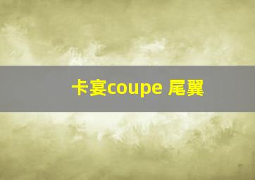 卡宴coupe 尾翼